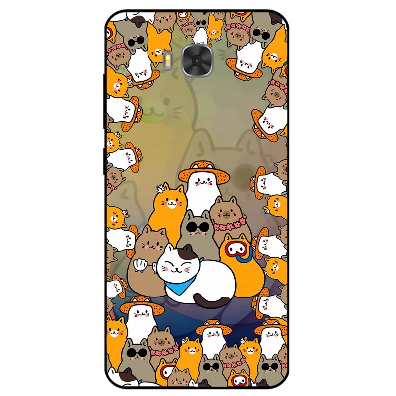 کاور مگافون طرح گربه مدل 7717 مناسب برای گوشی موبایل ایسوس Zenfone 4 Selfie / ZD553KL