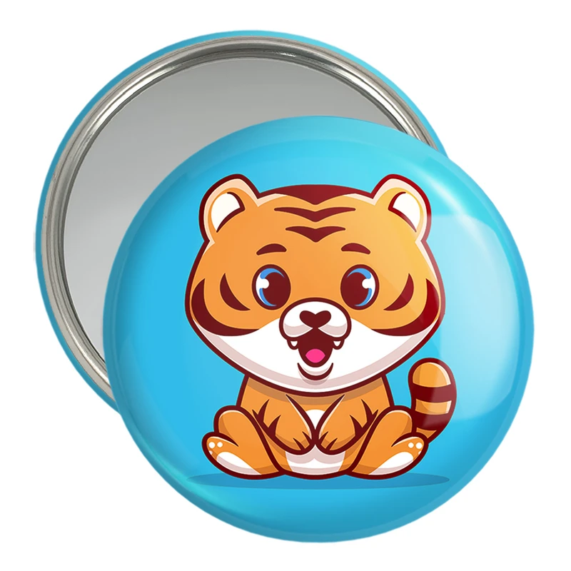 آینه جیبی خندالو مدل حیوانات بامزه ببر کد 29644