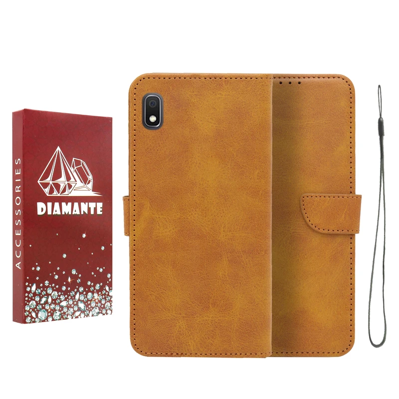 کیف کلاسوری دیامانته مدل Bandaviz Rd مناسب برای گوشی موبایل سامسونگ Galaxy A10 به همراه بند آویز