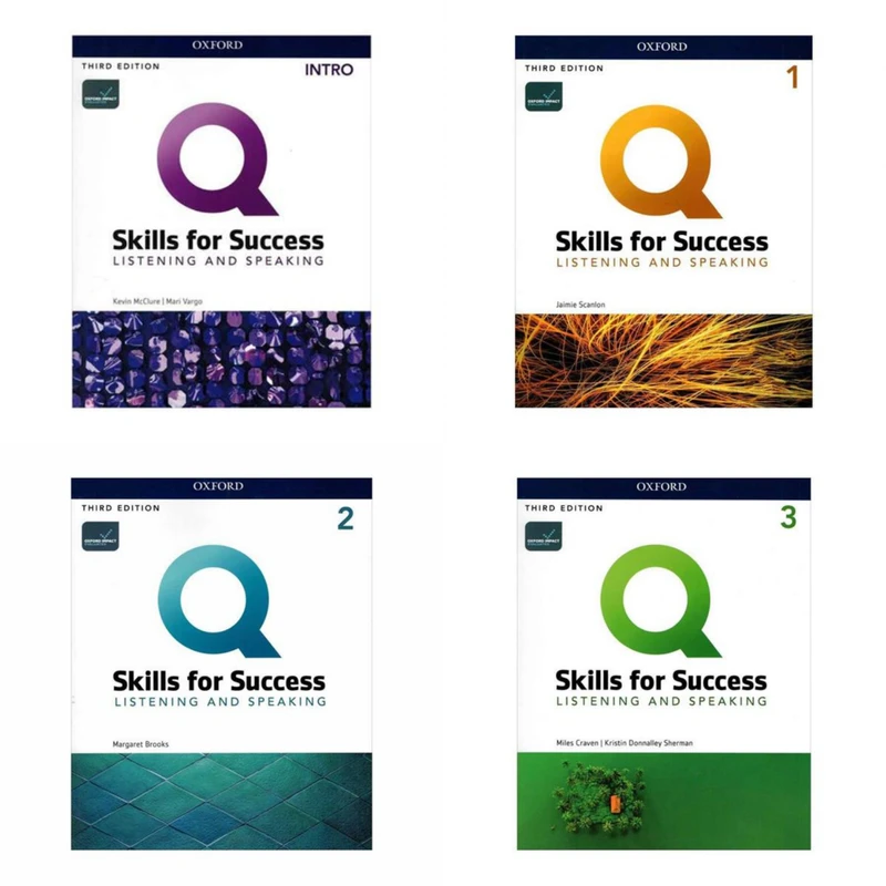 کتاب Q Skills for Success  Listening and Speaking 3th اثر جمعی از نویسندگان انتشارات Oxford چهار جلدی