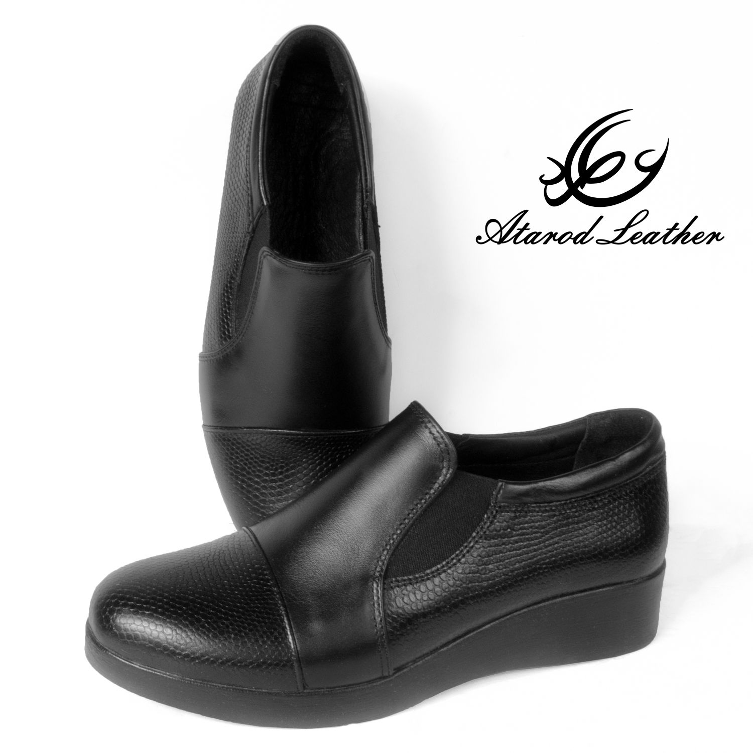 کفش طبی زنانه چرم عطارد مدل  چرم طبیعی کد SH82 -  - 6