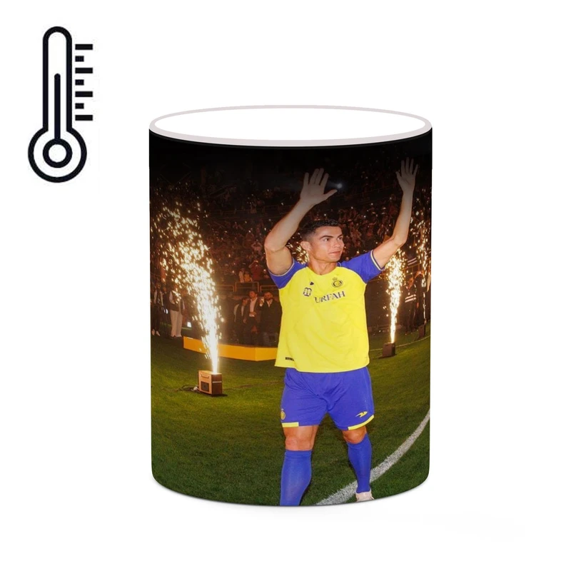 ماگ حرارتی کاکتی طرح Ronaldo رونالدو مدل mgh42994