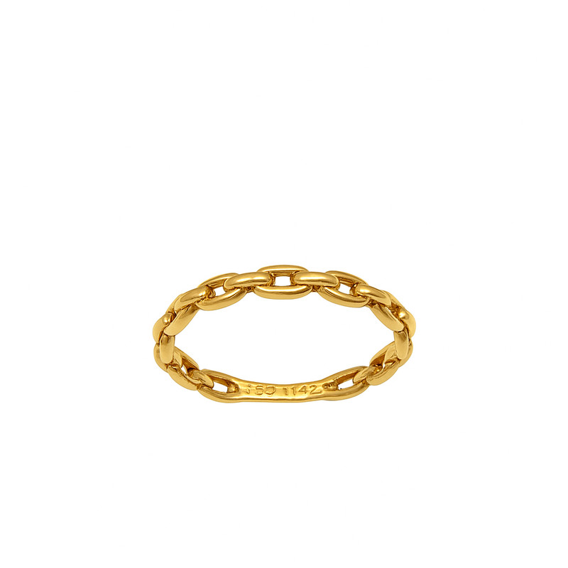 انگشتر طلا 18 عیار زنانه زرلاین مدل  مینیمال کد R-200076 سایز 54