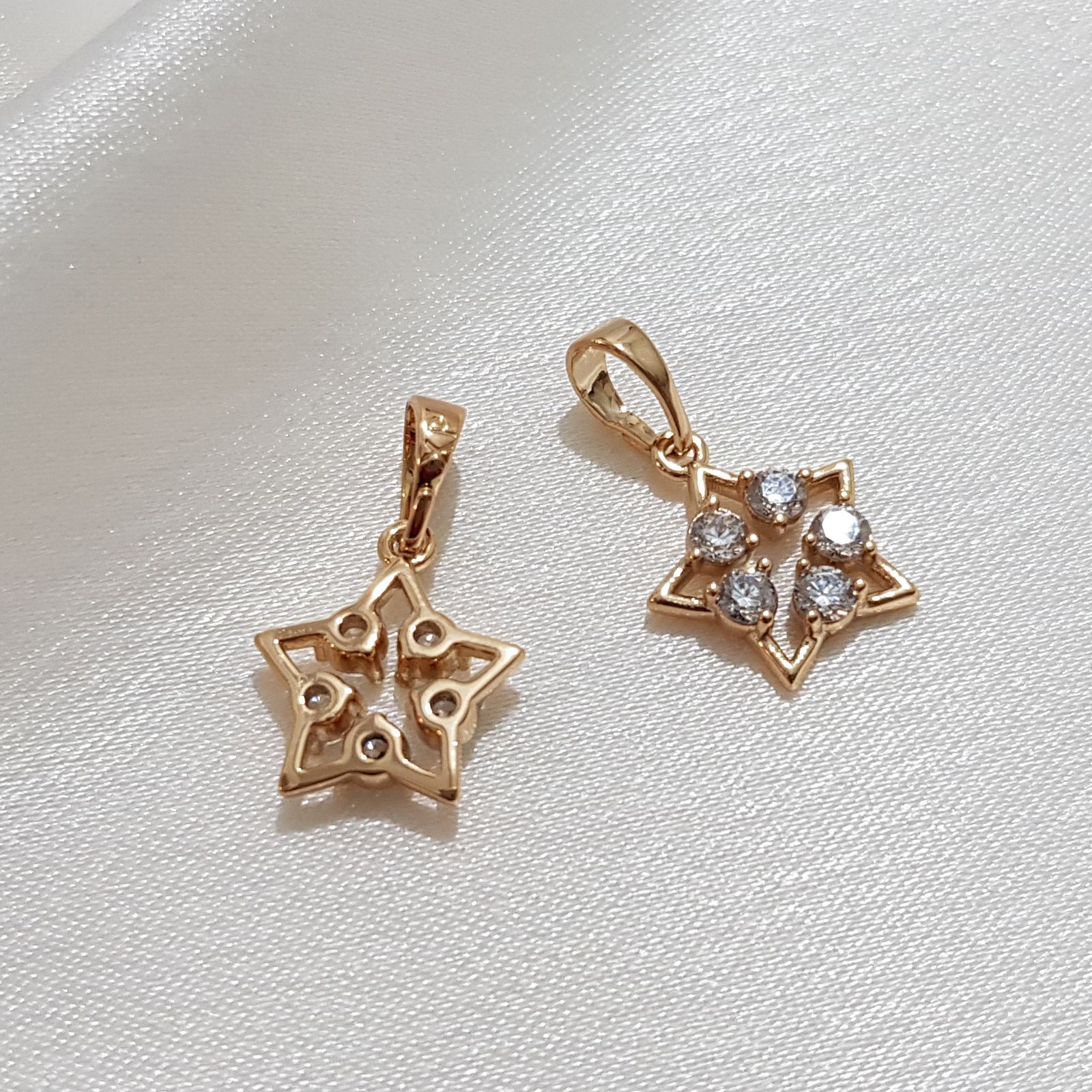 گردنبند زنانه ژوپینگ مدل ستاره نگینی 349633 - - 3