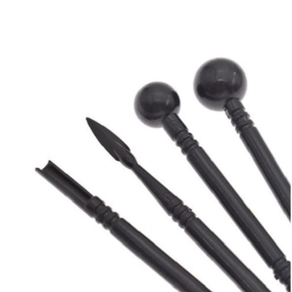 ابزار سفالگری به گز مدل سمبه گلسازی مجموعه 4 عددی