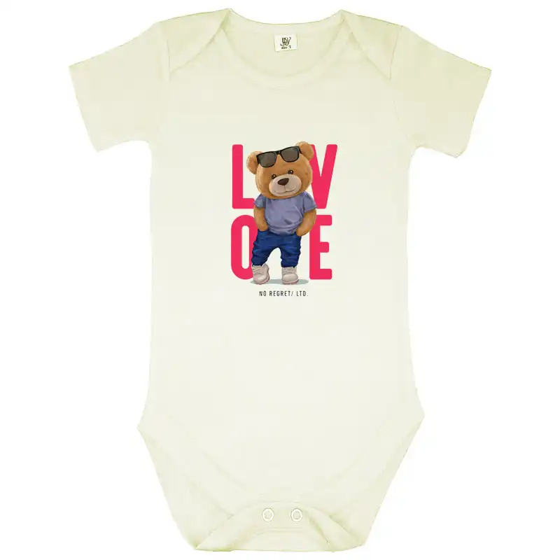 بادی نوزادی نیل کوک مدل Teddy White Collection مجموعه 5 عددی