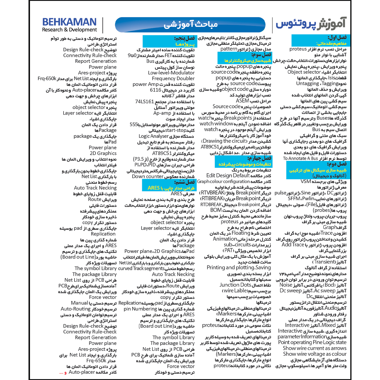 نرم افزار آموزش Altium Designer نشر مهرگان بهمراه نرم افزار آموزش Proteus نشر بهکامان