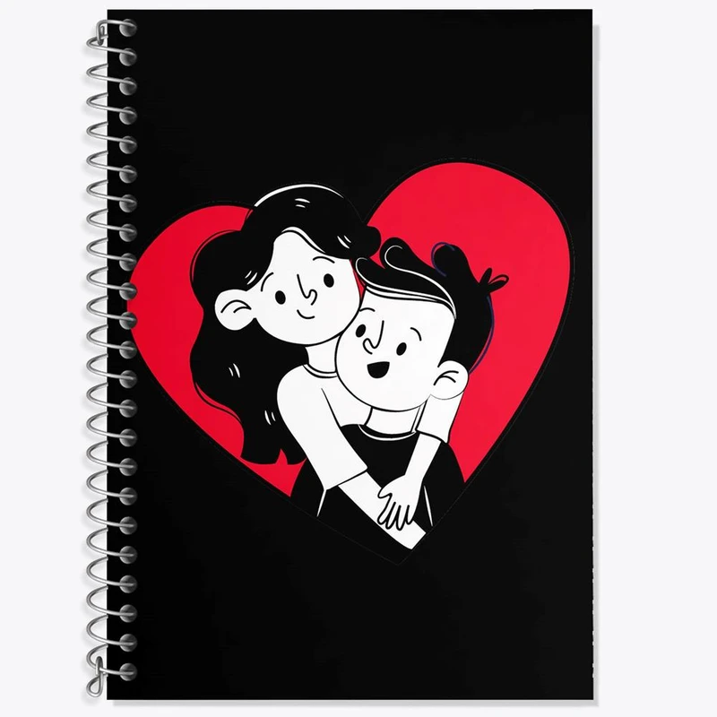 دفتر لغت 50 برگ خندالو مدل عاشقانه کد 27124