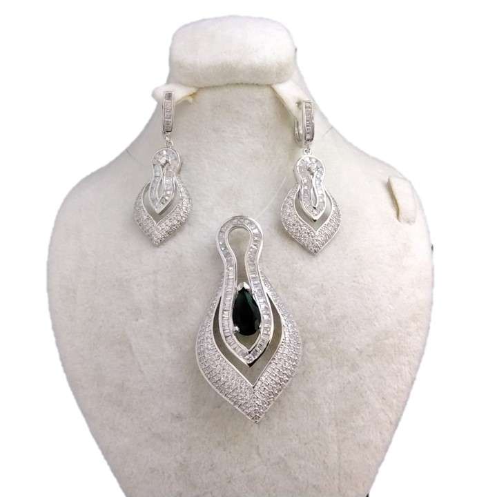 نیم ست نقره زنانه مدل glsr-836