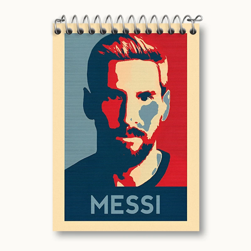 دفتر یادداشت 50 برگ خندالو طرح لیونل مسی کد N2833