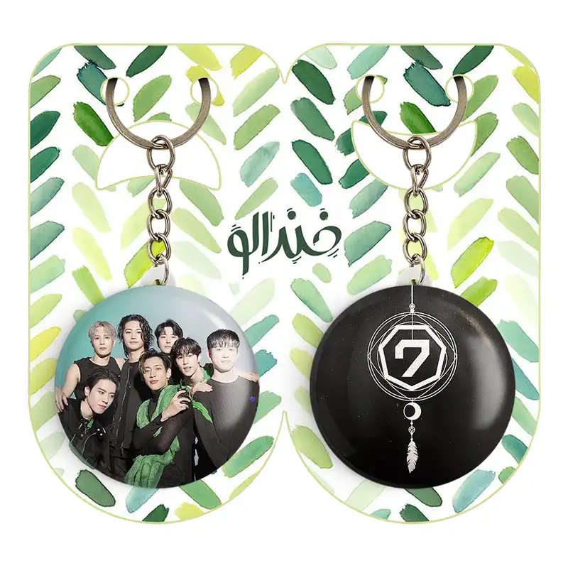 جاکلیدی خندالو مدل گروه گات سون GOT7 کد 2101821028 مجموعه 2 عددی