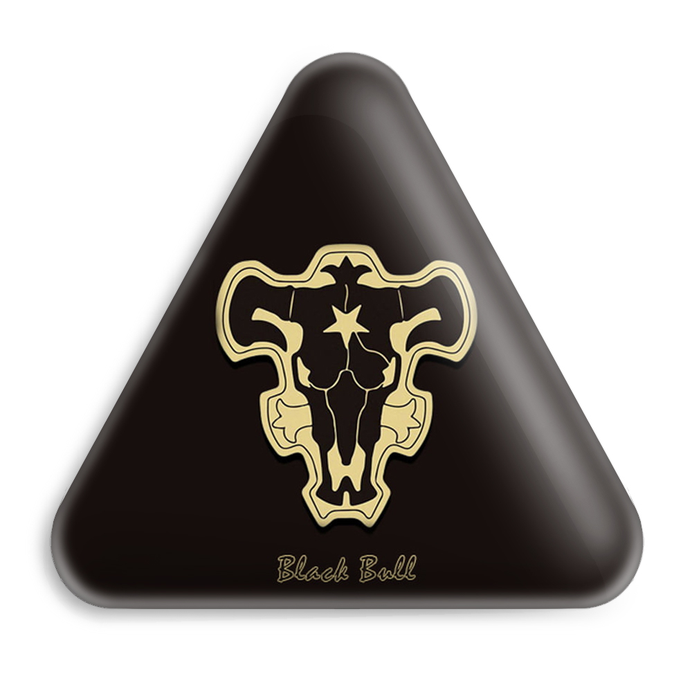 پیکسل خندالو طرح گروه گاو های سیاه انیمه بلک کلاور Black Clover مدل مثلثی کد 11709