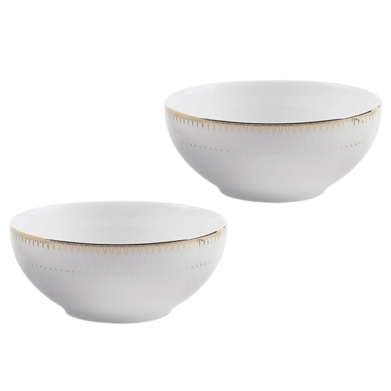 پیاله چینی زرین ایران مدل آبگوشت خوری ایتالیا اف 16 سپیدار درجه 3 بسته 2 عددی