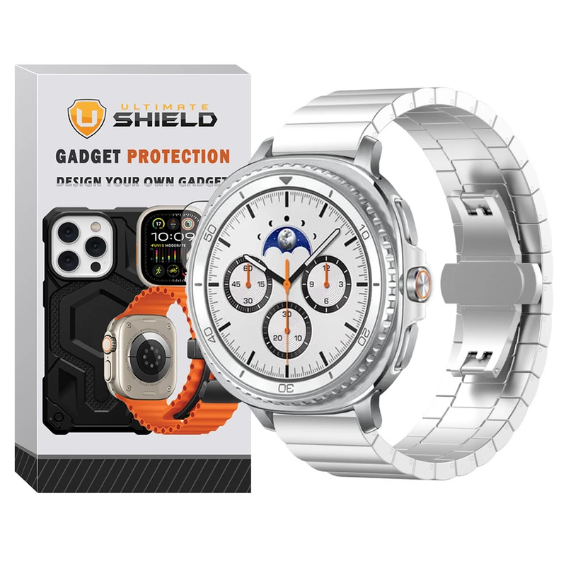 بند آلتیمیت شیلد مدل Swatch Link NV8 مناسب برای ساعت هوشمند سامسونگ Galaxy Watch 8 Classic 46mm