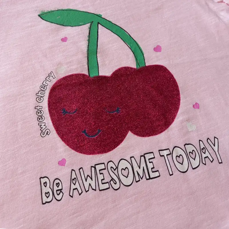 تی شرت آستین کوتاه نوزادی مدل گیلاس