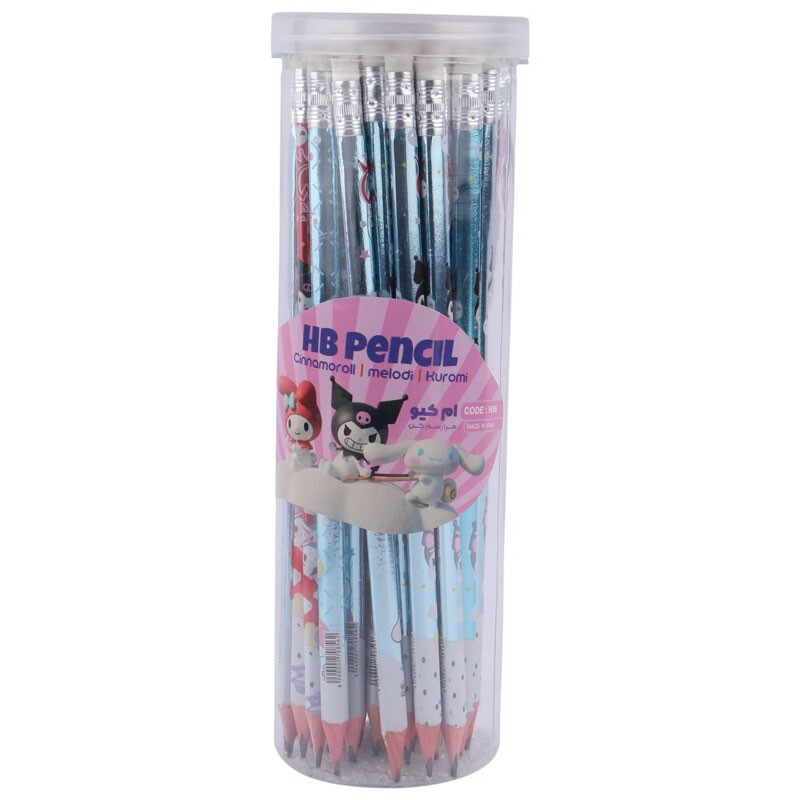 مداد مشکی ام کیو با درجه سختی HB مدل کرومی کد H56 بسته 48 عددی