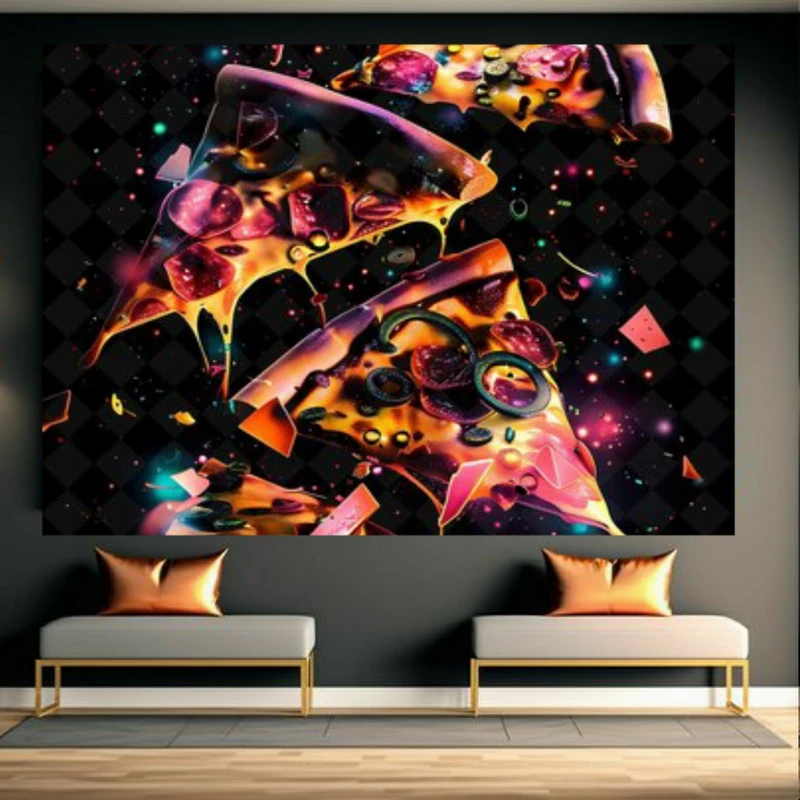 پوستر دیواری طرح تکه پیتزا کد FP105440