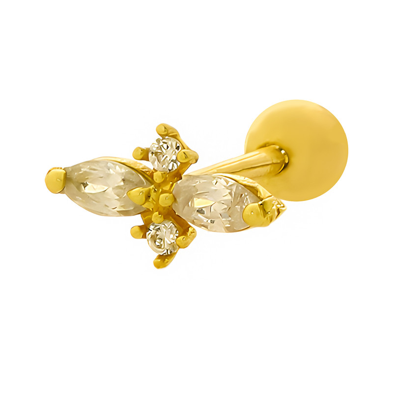 پیرسینگ طلا 18 عیار زنانه هور گالری مدل RPI743