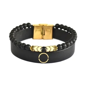 دستبند طلا 18 عیار مردانه فرشته مدل هندسی کد UBCHL0008-0021