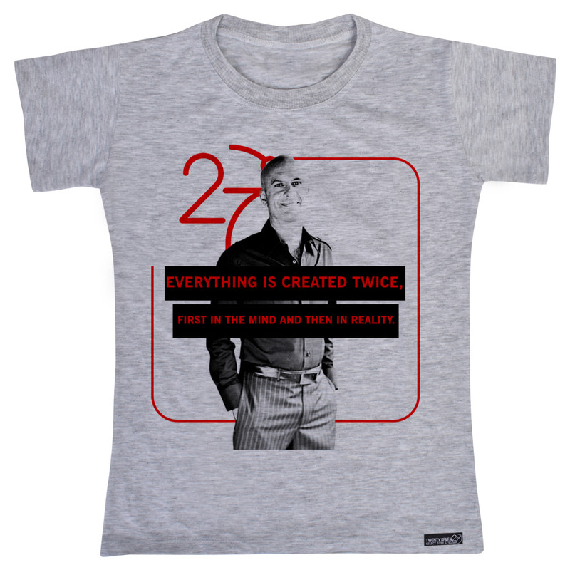 تی شرت آستین کوتاه پسرانه 27 مدل Robin Sharma Everything کد MH1524