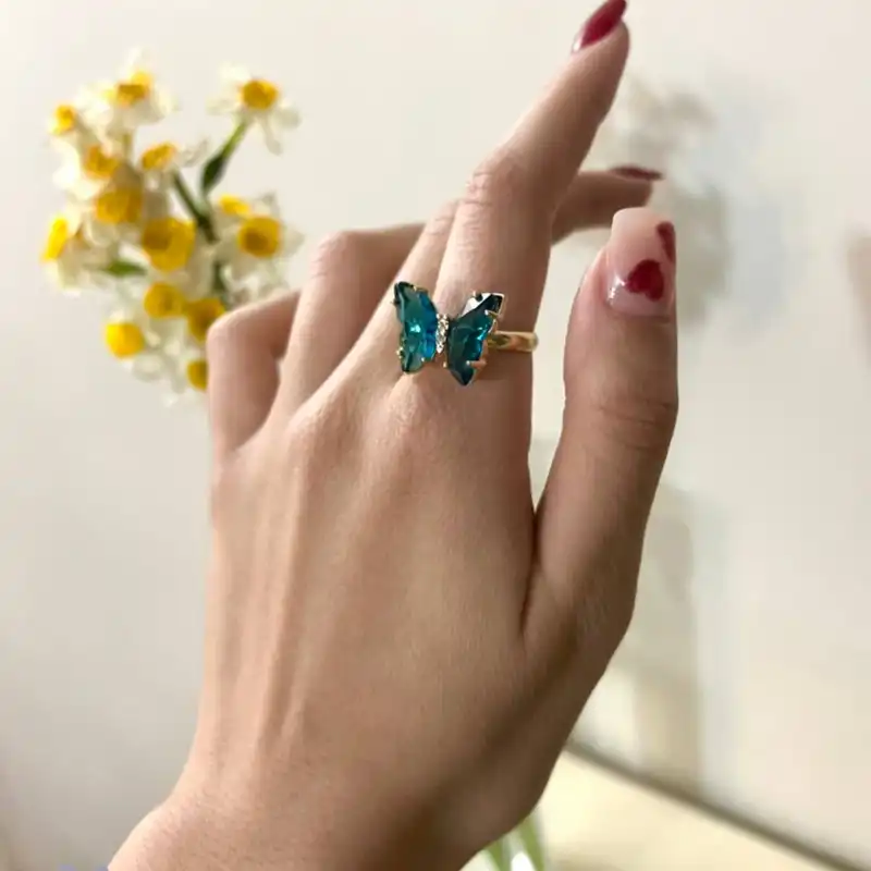 نیم ست زنانه مدل پروانه کریستالی 148