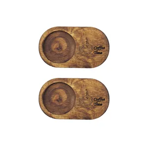 زیر لیوانی کافه تایم مدل  بیضی مجموعه دو عددی 
