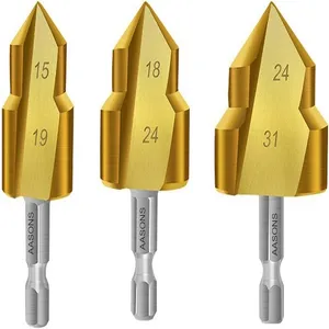 مته تخلیه لوله ورک زون مدل ftb-3 مجموعه 3 عددی