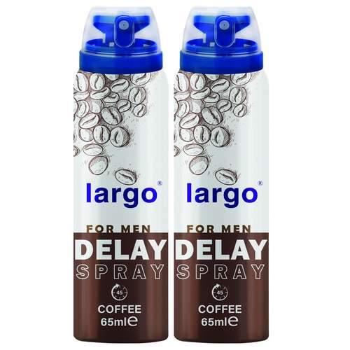 اسپری تاخیری لارگو مدل Coffee حجم 65 میلی لیتر مجموعه 2 عددی