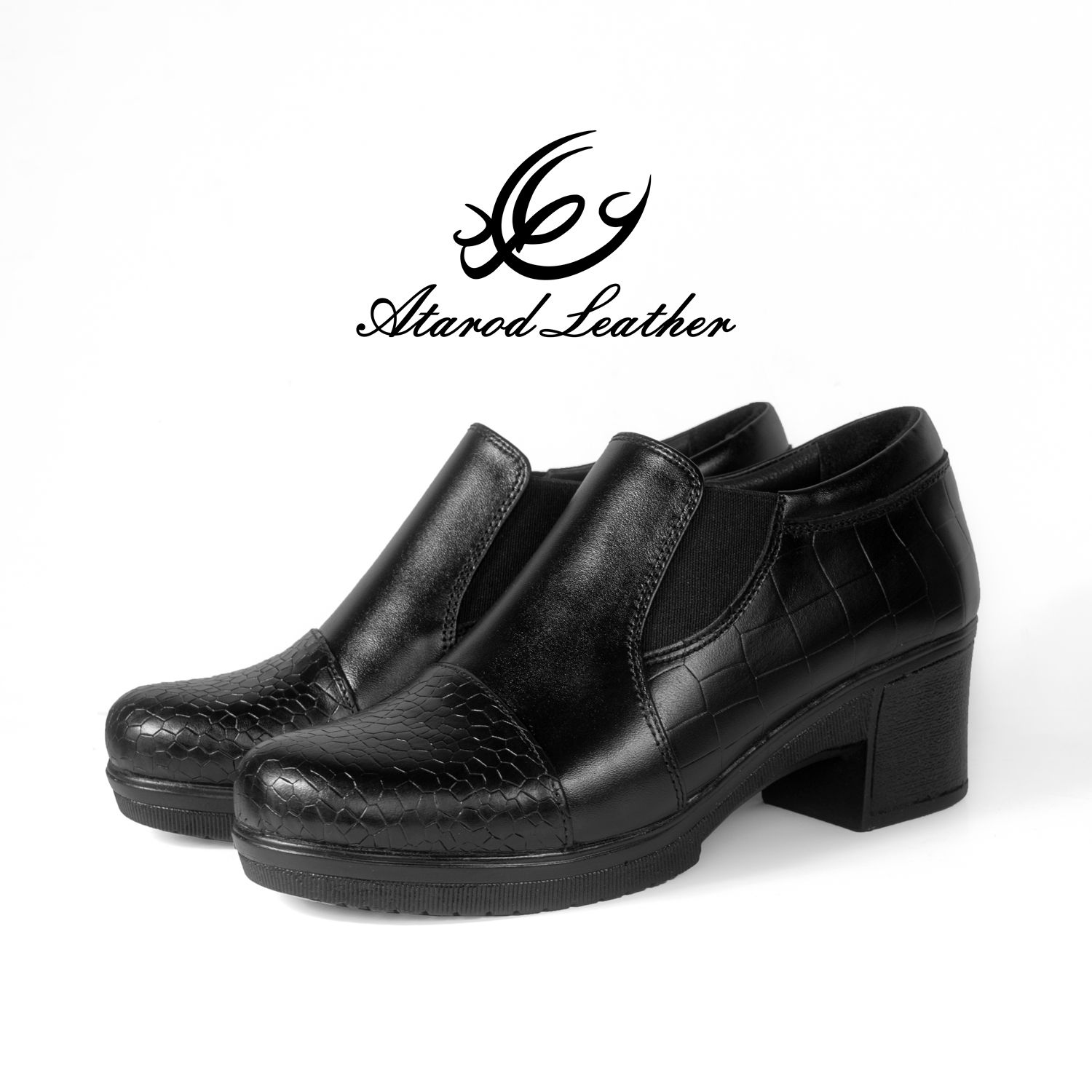 کفش زنانه چرم عطارد مدل چرم طبیعی کد SH104 - - 9