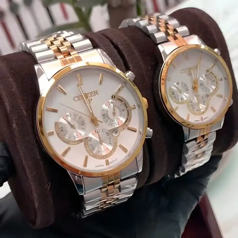 ست ساعت مچی عقربه ای زنانه و مردانه مدل Cit 05