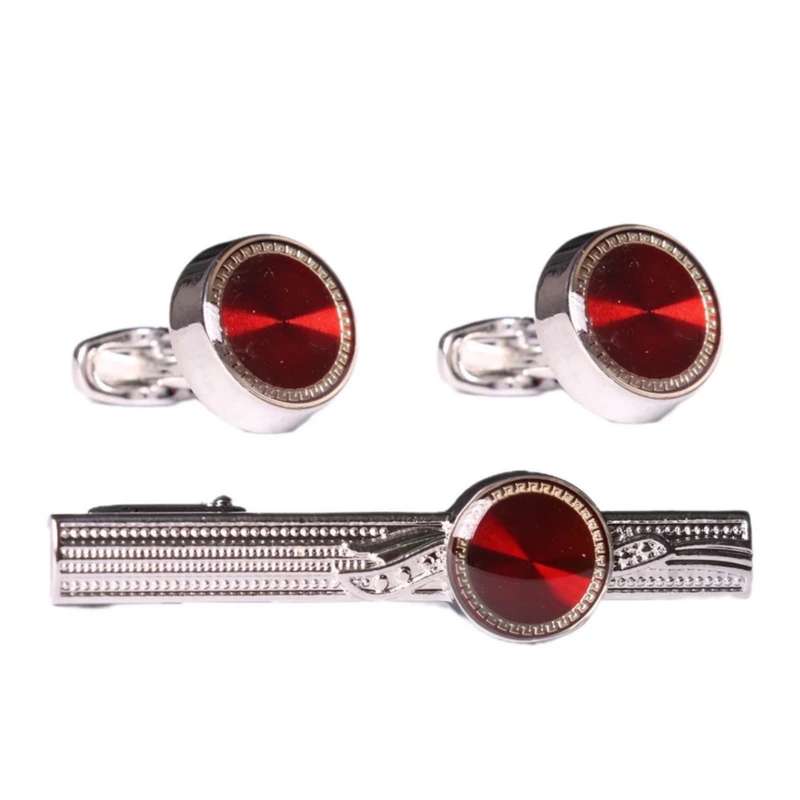 ست دکمه سردست و گیره کراوات مردانه نسن مدل S19 ست دکمه سردست و گیره کراوات مردانه نسن مدل S19