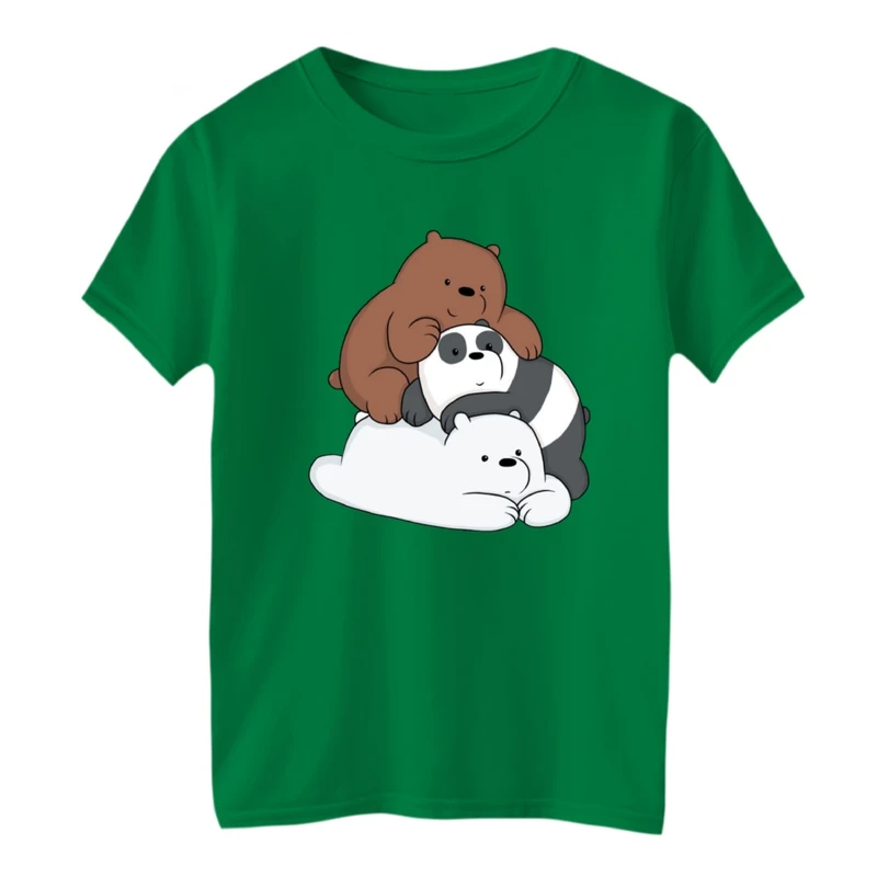 تی شرت آستین کوتاه بچگانه مدل سه خرس کد 2