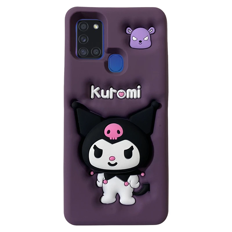 کاور مدل سیلیکونی طرح کرومی کد Kuromi-A21S مناسب برای گوشی موبایل سامسونگ Galaxy A21S