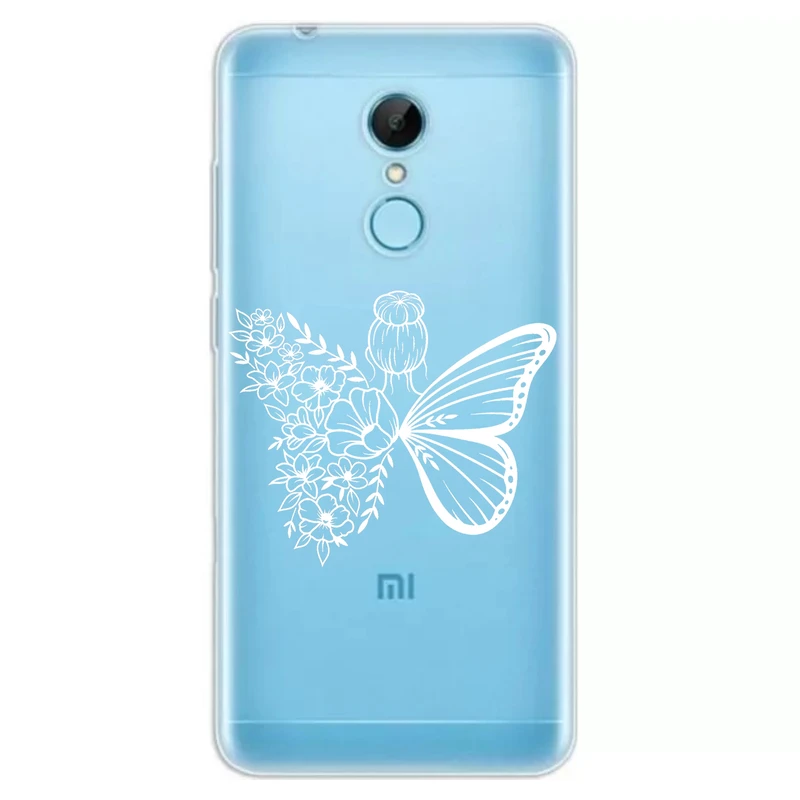 کاور مگافون طرح دختر پروانه ای مدل C53-W مناسب برای گوشی موبایل شیائومی Redmi 5