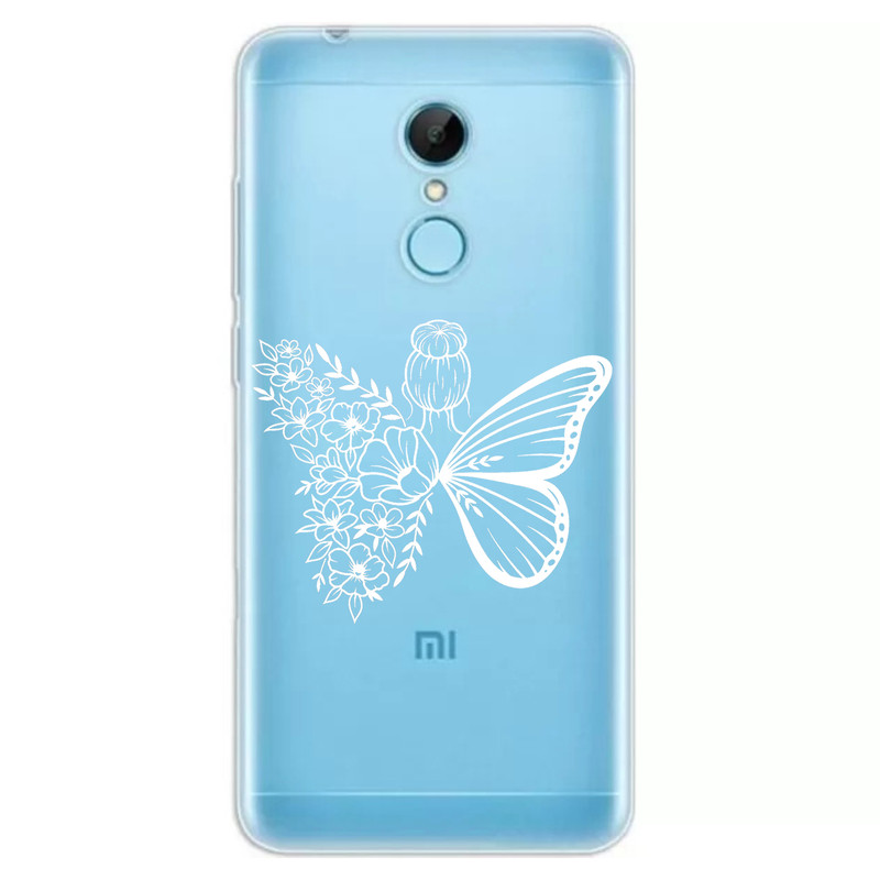 کاور مگافون طرح دختر پروانه ای مدل C53-W مناسب برای گوشی موبایل شیائومی Redmi 5