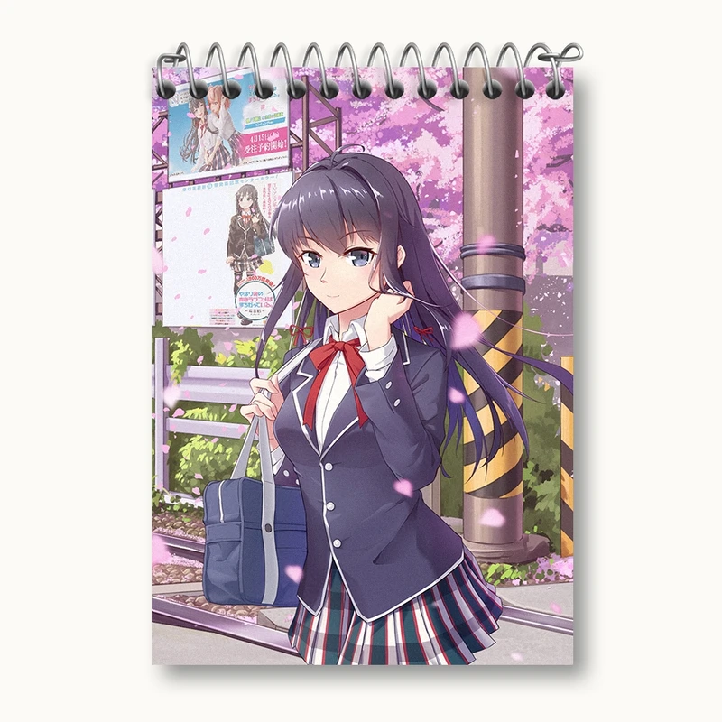 دفتر یادداشت 50 برگ خندالو مدل یوکینو انیمه جوانی کمدی رومانتیک من کد 32535