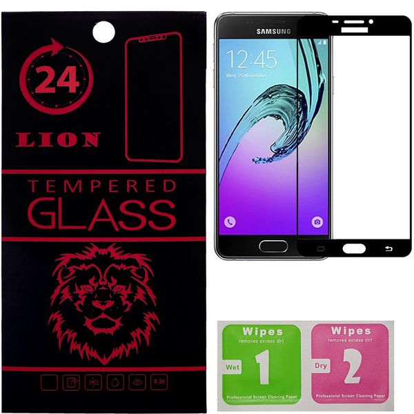 محافظ صفحه نمایش شیشه ای لاین مدل 3D Full Cover مناسب برای گوشی سامسونگ A510/ A5 2016 محافظ صفحه نمایش شیشه ای لاین مدل 3D Full Cover مناسب برای گوشی سامسونگ A510/ A5 2016