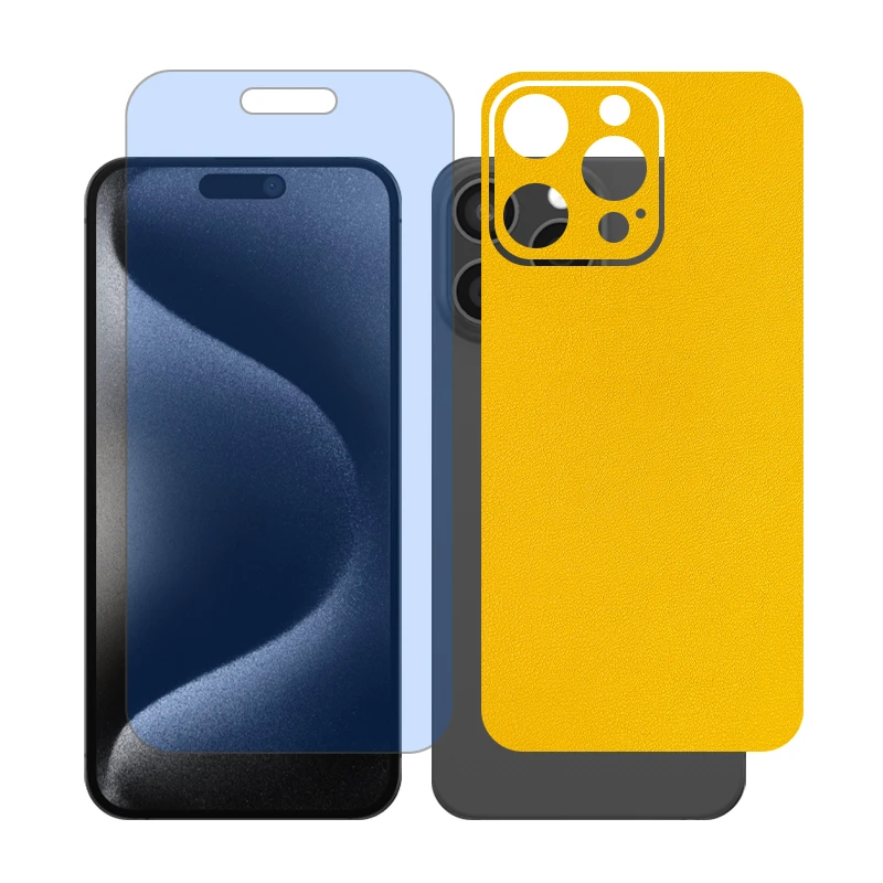 محافظ صفحه نمایش آنتی بلو گلس مدل Together مناسب برای گوشی موبایل اپل iPhone 15 Pro Max به همراه برچسب پوششی پشت گوشی