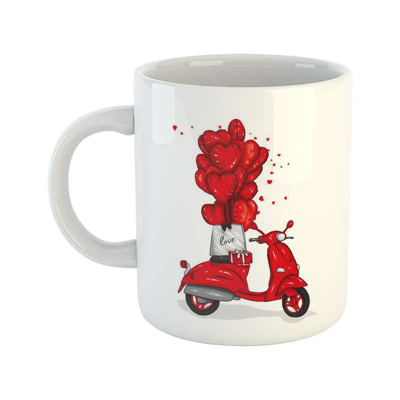ماگ طرح عشق مدل موتور عشق L49