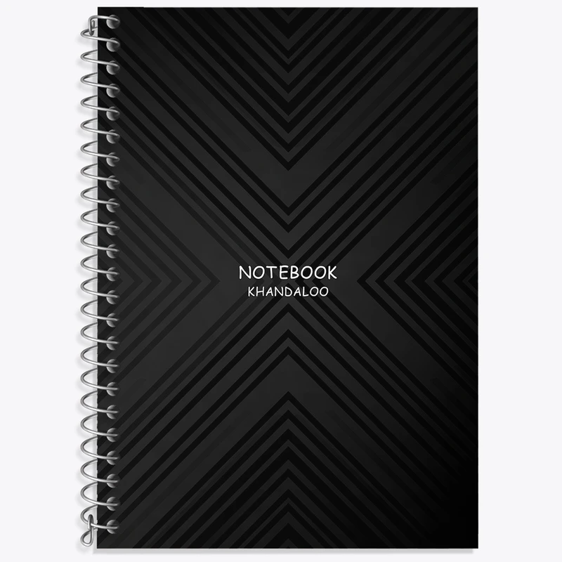 دفتر زبان 50 برگ خندالو مدل سه خط طرح مدرن کد N1335