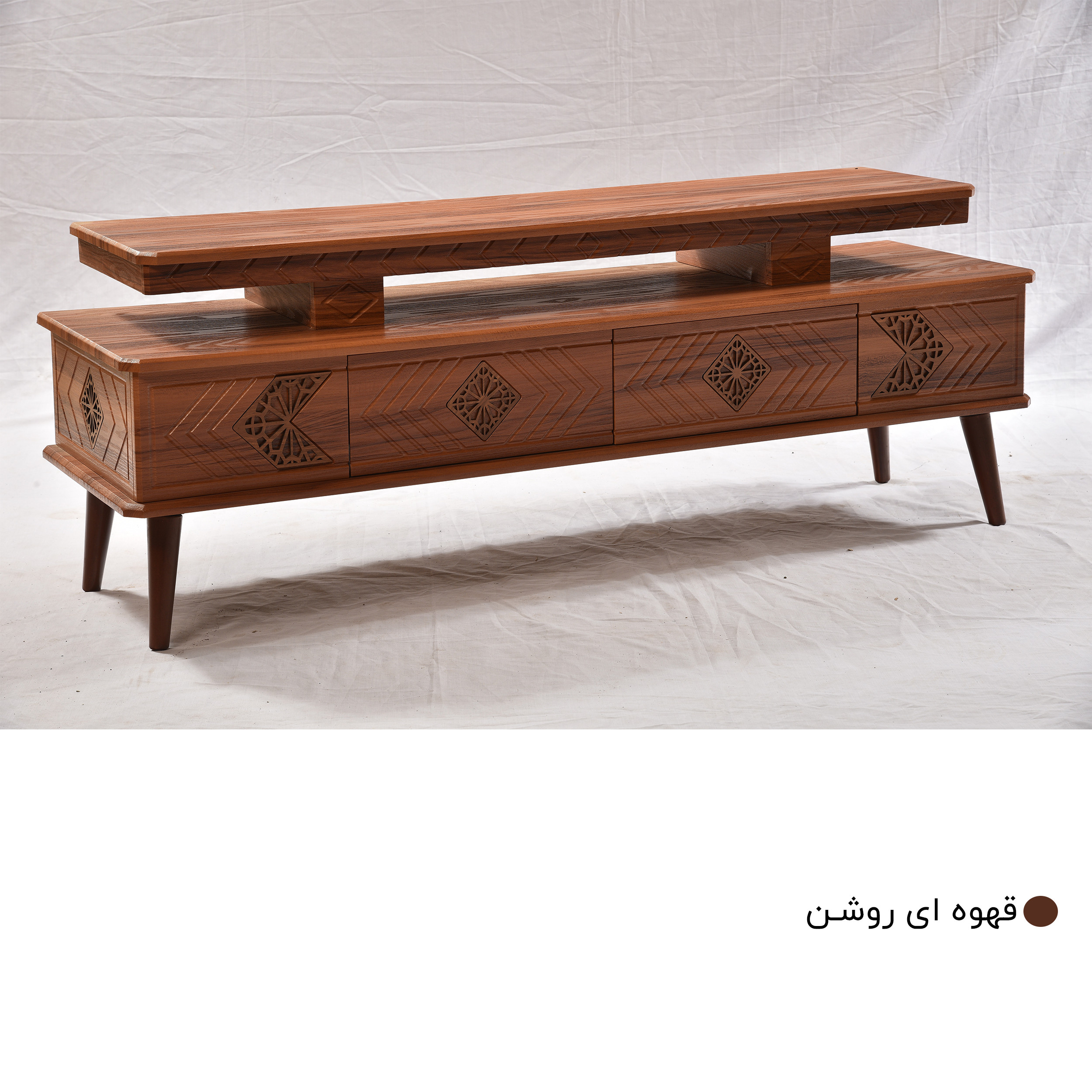 میز تلویزیون میز چوب مدل آیسان