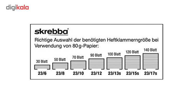 سوزن منگنه پایه بلند اسکربا مدل 23/10-4 بسته 1000 عددی