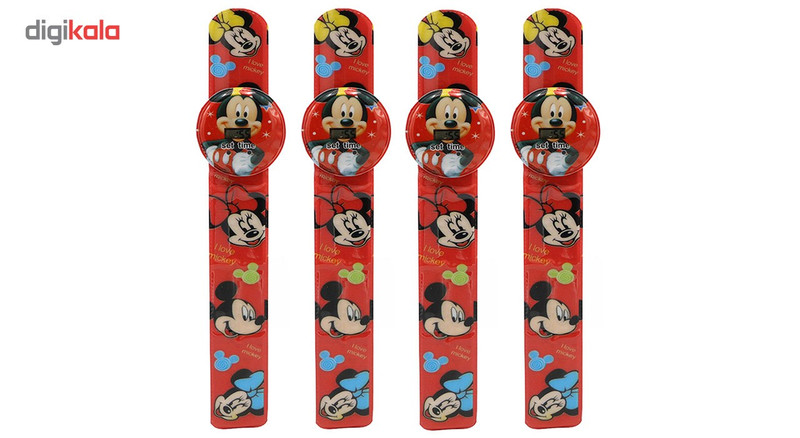 ساعت مچی دیجیتالی مدل Micky Mouse 01 - بسته 4 عددی