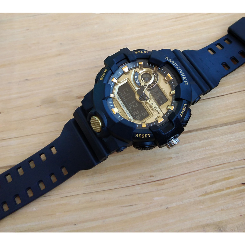 ساعت مچی دیجیتال مردانه امپاور مدل اسپرت GOLD