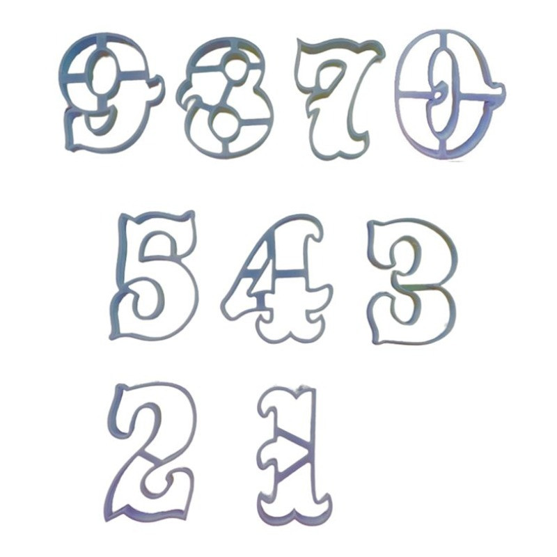 کاتر شیرینی مدل اعداد بسته 9 عددی