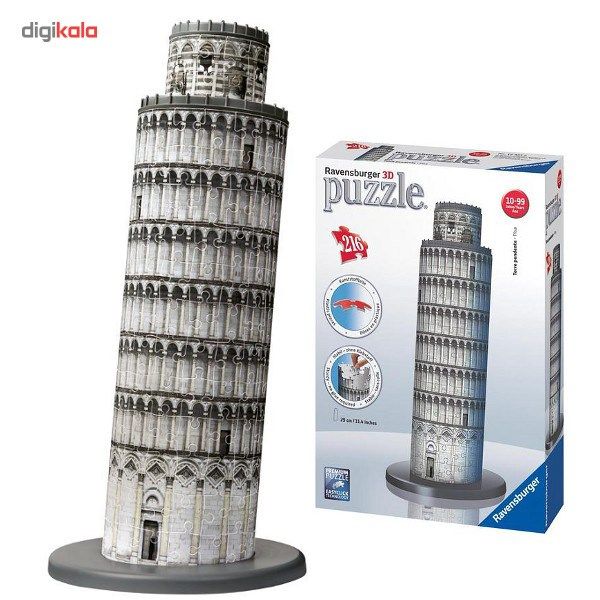 پازل 216 تکه برج پیزا راونزبرگر مدل سه بعدی