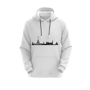 هودی زنانه مدل پاریس کد J279 رنگ سفید