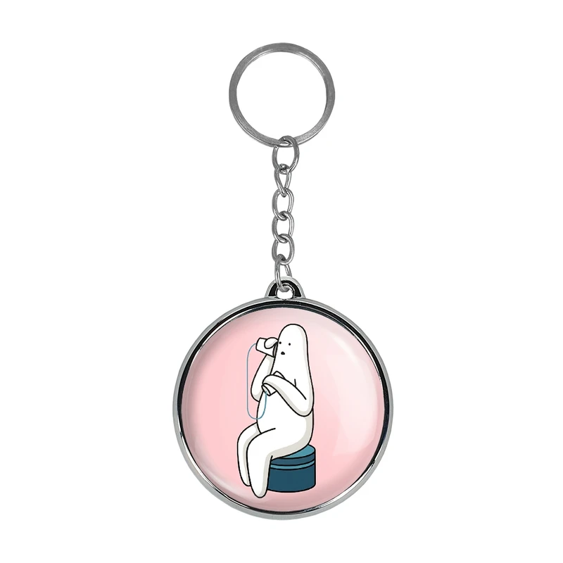 جاکلیدی خندالو طرح تنبل خسته مدل دوطرفه کد 2942829429