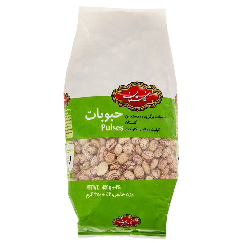 لوبیا چیتی گلستان مقدار 450 گرم