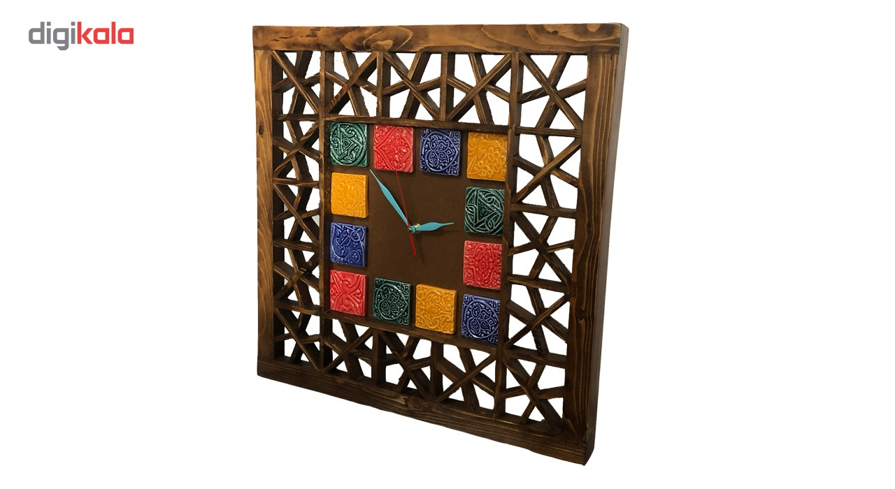 ساعت دیواری آسوریک مدل گره چینی آورد کد 2955